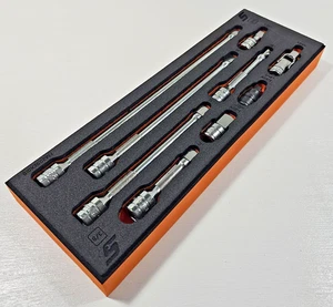 Snap-On 209AFXAFR, 9 pc 3/8" Drive Extension and Adaptor Set In PRO-FI Organizer - Picture 1 of 18