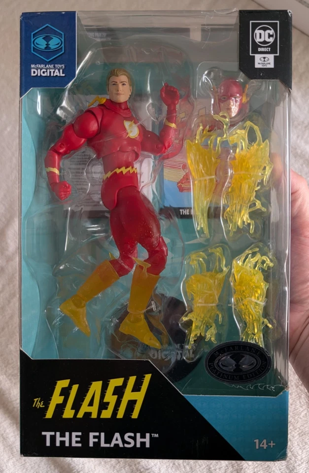 DC Multiverse Mcfarlane Toys The Flash Barry Allen Edad de Plata Digital platino Foto 1 de 1