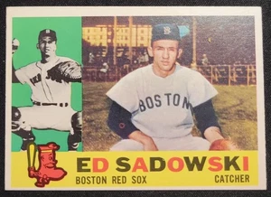 ED SADOWSKI 1960 TOPPS #403 WHITE BACK BOSTON RED SOX - Picture 1 of 2