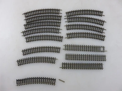 Roco Curved + Straight N Scale Track 15pc Lot Set - Image 1 of 4