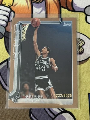 Baloncesto Topps 2025-26 - George Gervin Gold 1232/2025 - Spurs Foto 1 de 2