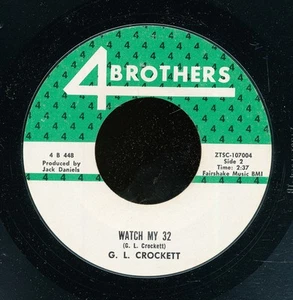 45bs- R&B- 4 BROTHERS 448- G.L. Crockett - Imagen 1 de 2