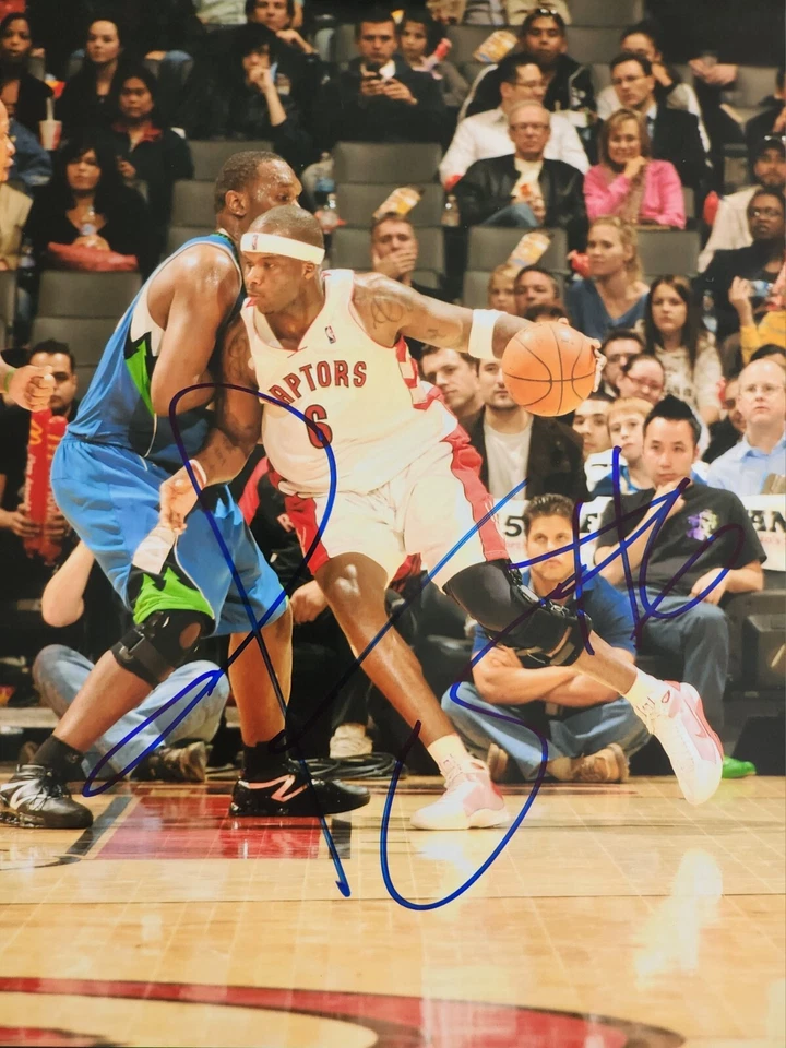 Jermaine O'Neal Signed 8x10 Toronto Raptors 🏀 6x NBA All-Star Indiana Pacers  - Image 1 of 1