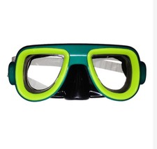 Swimming Goggles - Kids Recreation Dive Mask Blue Green