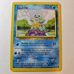 Pokémon TCG | Squirtle 63/102 | Base Set Unlimited | MP - Picture 1 of 4