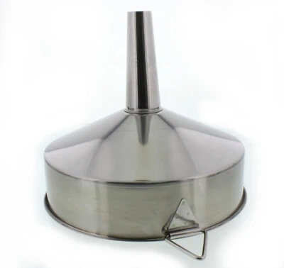 Stainless Steel Wide Industrial Kitchen Large Funnel 6/8/9/12" w/ Screen Filter - Image 1 of 4