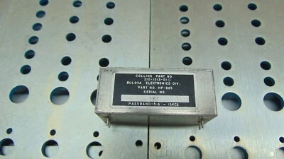 Collins Radio Passband Filter 210-1013-019 Bulova 3.6-15 KC  - Image 1 of 3