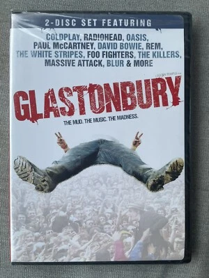 Listras brancas, David Bowie, REM, Oasis, GLASTONBURY 2 DVD conjunto lacrado - Imagem 1 de 2