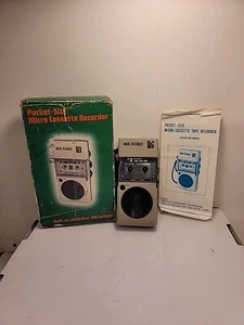 Vintage TOHO TCT-2700 Micro Cassette Recorder with MANUAL And BOX JAPAN - Picture 1 of 19