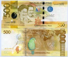 PHILIPPINES 500 PESOS 2018 F P 210 UNC