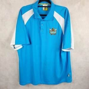 NRL Herren Ruby League 2004 Gold Cost Titans blau weiß Poloshirt Größe 2XL - Bild 1 von 7