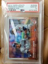 2015 Topps Update Francisco Lindor Rc #US286 PSA 10 Rainbow Foil