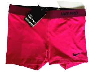 NEW! NIKE PRO [M] Women's 2.5'' Compression Yoga/Gym Shorts-Pink 458653-669 - Picture 1 of 3