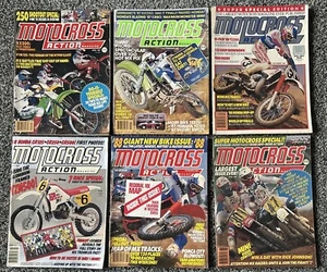 MOTOCROSS ACTION MAGAZINE 1987 6 Issues! Suz Kaw KX 500 Shootout CR KX RM YZ - Picture 1 of 8