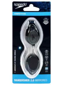 Speedo Vanquisher 2.0 Mirrored Swim Goggles for Swimming SILVER - NEW SEALED UK - Picture 1 of 2