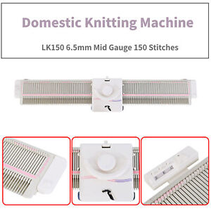 Domestic LK150 6.5mm Mid Gauge 150 Stitches Knitting Machine Set with 29 Acces