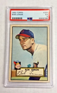 1952 - TOPPS BOB LEMON #268 PSA 5 - Picture 1 of 2