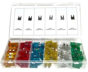 120 tlg Blade Sicherung Sortiment Auto PKW LKW Motorrad SICHERUNGEN Kit ATC ATO ATM - Bild 1 von 1