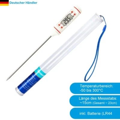 Digitales Thermometer BBQ / Ofen /  Fleisch / Grill - LCD Display  °C/°F (TP101) - Bild 1 von 4