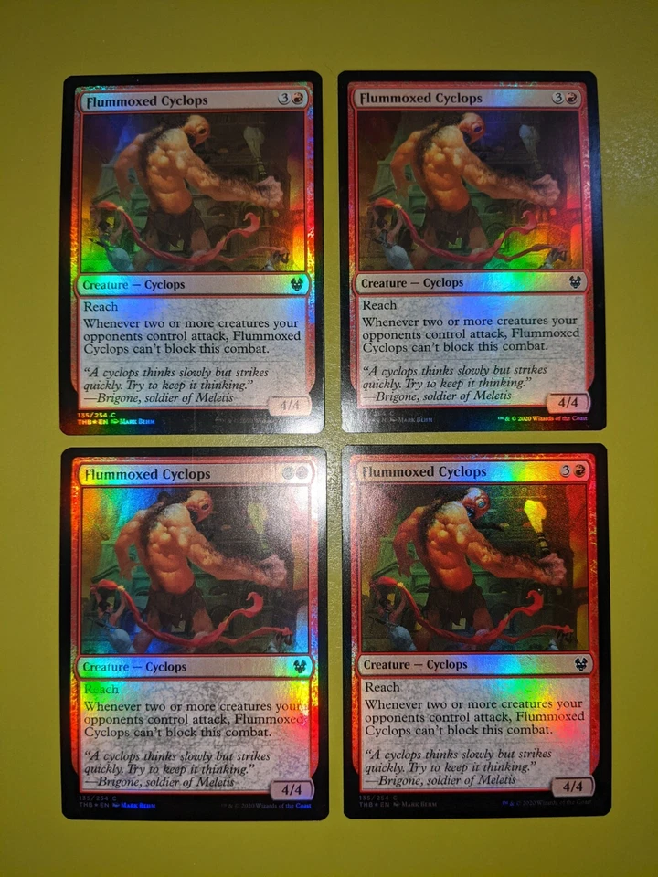 FOIL Flummoxed Cyclops x4 Theros: Beyond Death 4x Magic the Gathering MTG - Image 1 of 1