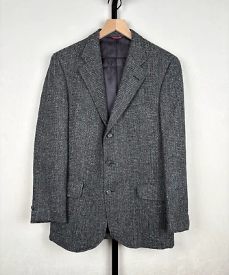 Jos. A Bank Harris Tweed Sport Coat 40 Blue Gray Blazer Jacket Scottish Wool - Image 1 of 4