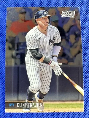 2021 #104 Clint Frazier Topps Stadium Club Chrome Baseball New York Yankees - Image 1 of 2