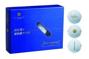 Kasco Golf Ball ZEUSIMPACT2 High Repulsion Ball Dozen Men's ZEUSIMPACT2 White - Picture 1 of 4