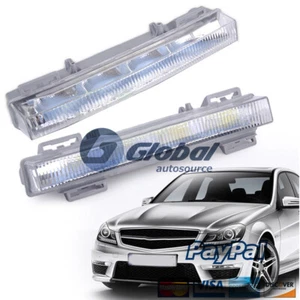 Pair Daytime Running Light For 2012-2014 Mercedes W166 ML350 ML500 - Picture 1 of 6