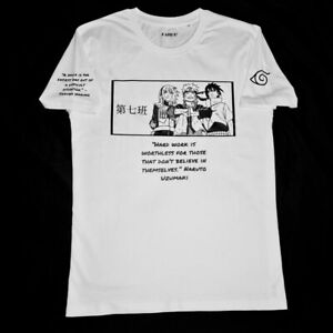 T-shirt Naruto Uzumaki, Equipe 7 Naruto, Sasuke Uchiha, Sakura Haruno, Naruto