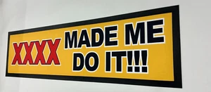 XXXX MADE ME DO IT BEER LONG BAR RUNNER MAT - Picture 1 of 3