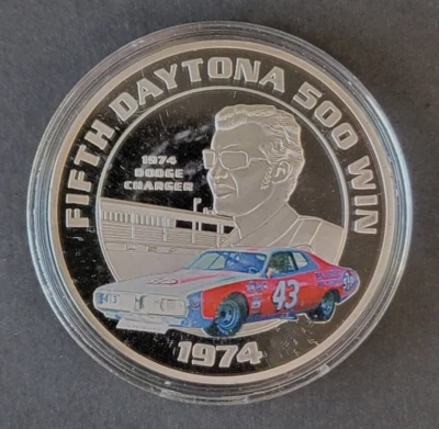 Rare American Mint Richard Petty Proof Coin - 5th Daytona Win - LOW COA #00001 - Image 1 of 4