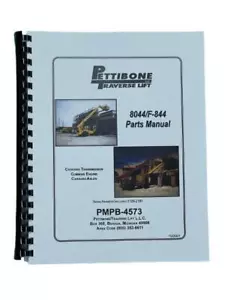 Manual de piezas de carretilla elevadora Pettibone Traverse 8044 / F-844 - Imagen 1 de 6