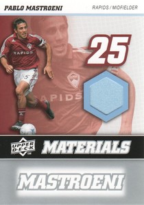 2008 Upper Deck MLS Soccer Materials Jersey #MM25 Pablo Mastroeni Rapids