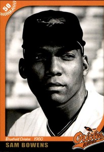 2007 Bluefield Orioles 50th Anniversary Grandstand #8 Sam Bowens Wilmington NC