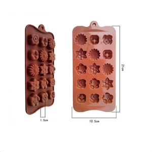 Stampo in silicone 15 forme fiori stella 5 differenti - Imagen 1 de 1