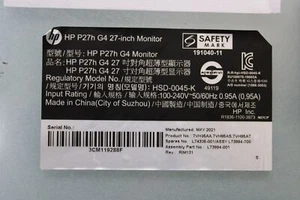 Monitor IPS de oficina 16:9 Full HD VGA/HDMI/DP placa base-HP P27h G4 68,6 cm (27") - Imagen 1 de 10