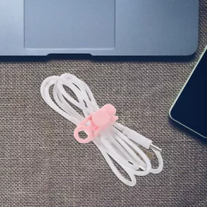 20PCS Silicone Cord Straps Cable Keeper Manager Management Headphone Cable Wrap - Picture 1 of 11