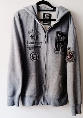 Grey  Hoodie RUGBY UNION    exc cond      size LARGE - image 1 of 4