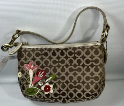 Authentic Rare Coach Monogram Y2K Pink/Red Flower Bag New With Tags - Image 1 of 4