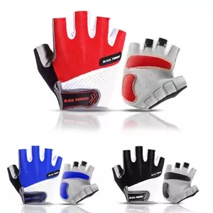 Fahrradhandschuhe Gelpad Halffinger Fahrrad Reiten Handschuhe Fahrradhandschuhe atmungsaktiv - Bild 1 von 11