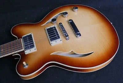 Hofner HCT-VTH-D-SP-SB Muy Delgado CT ESPECIAL Compacto Semi Hueco Llama Arce Tapa Foto 1 de 4