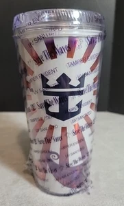 Royal Carribean Cruise Save the Waves Coca Cola Tumbler Drink Cup in Purple - Bild 1 von 6