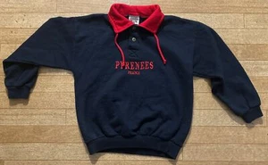 VTG The Sun State Boys Navy, Pyrenees France Button Pullover Sweater Sz. 7-9 - Picture 1 of 6