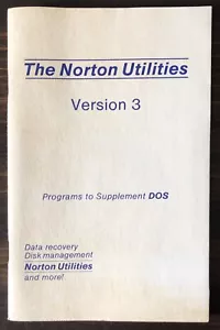 Peter Norton - The Norton Utilities Version 3 Handbuch mit 5.25 Disk (1984) - Bild 1 von 7