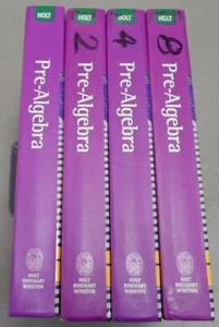 Holt Pre-Algebra Course Lot w/ Student Textbooks Resource Guides, Workbooks Etc. - Foto 1 di 12