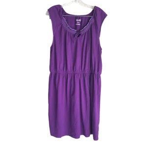 Old Navy Women's Dress Size XL Purple Elastic Waist Sleeveless Knee Length - Picture 1 of 11