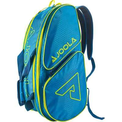 BRANDED JOOLA Tour Elite Pro Pickleball Bag - Blue/Yellow. Do not ship to CA, MN, NY