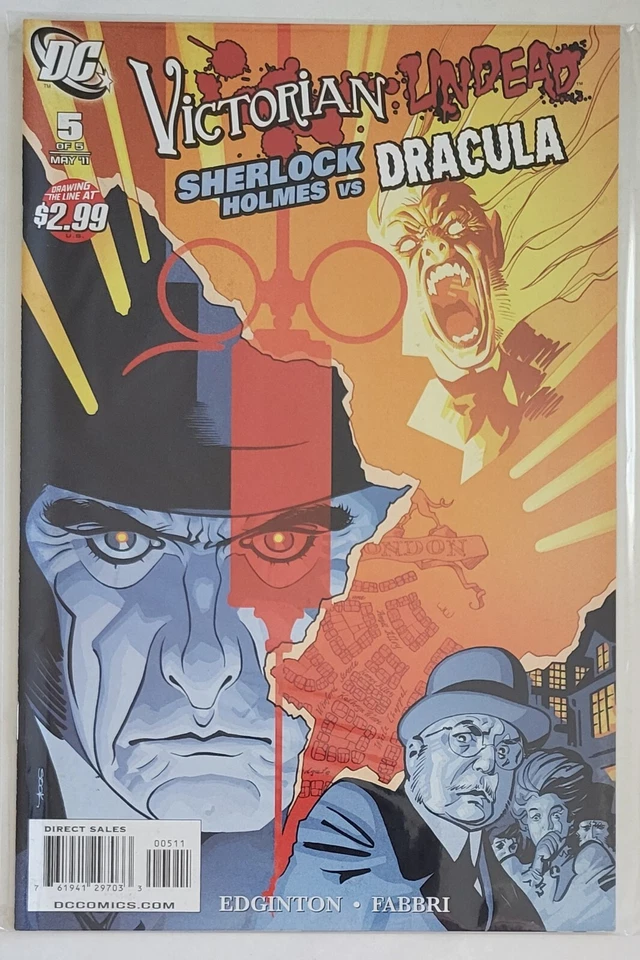Cómic de DC... Victorian Undead: Sherlock Holmes vs Dracula #5, mayo de 2011 Foto 1 de 1