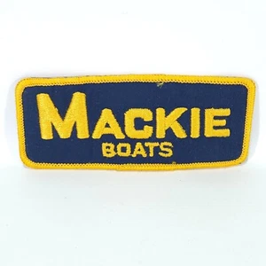 Vintage Mackie Boats Patch Bass Boats North Carolina 5" NOS New Old Stock - Picture 1 of 2