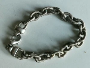 BRACCIALE A MAGLIE TUBOLARI - MICROFUSIONE DI QUALITA' IN ARGENTO - Picture 1 of 3
